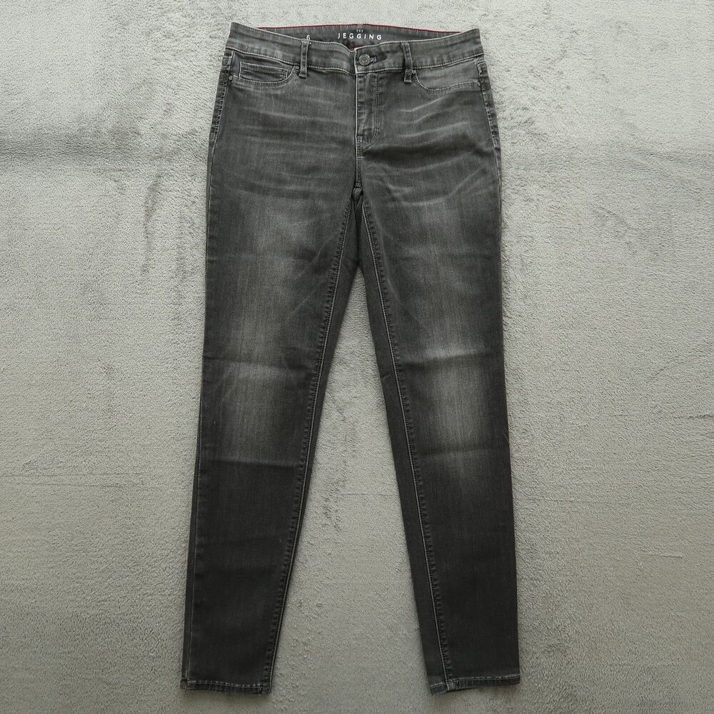 White House Black Market Jeans Women's Size 6 Gray Mid-Rise Jegging  29" Inseam